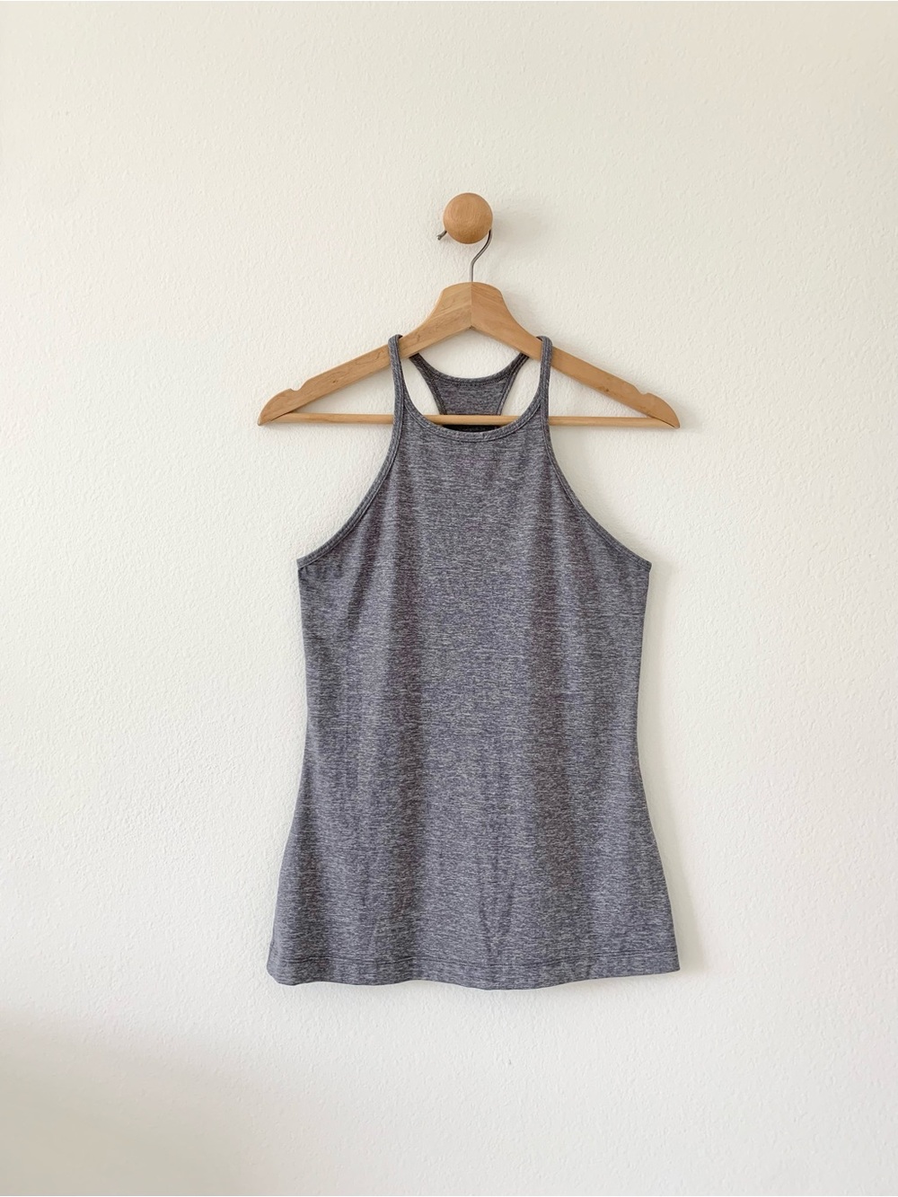 ❤️ 3/50 Lululemon Gray Like Nothing Halter Neck Yoga Sports Athletic Tank Top